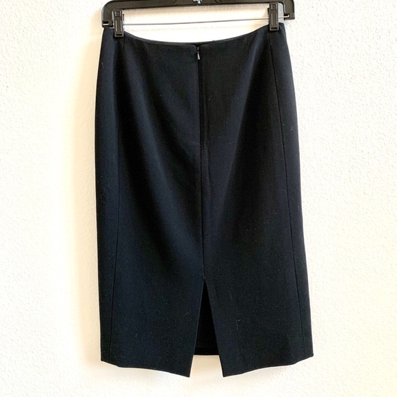 Worth Black Wool Pencil Skirt Sz 0 - Picture 3 of 4